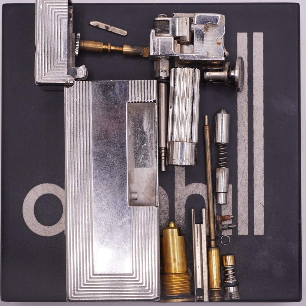 Dunhill Lighter Palladium _Ultrasonically cleaned _Working