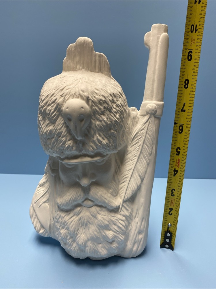 Ceramic Bisque Mountain Man Ready To Paint