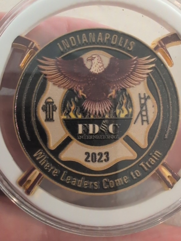 Fire Dept. Instructor Conference Challenge Coin 2023 Indianapolis ID