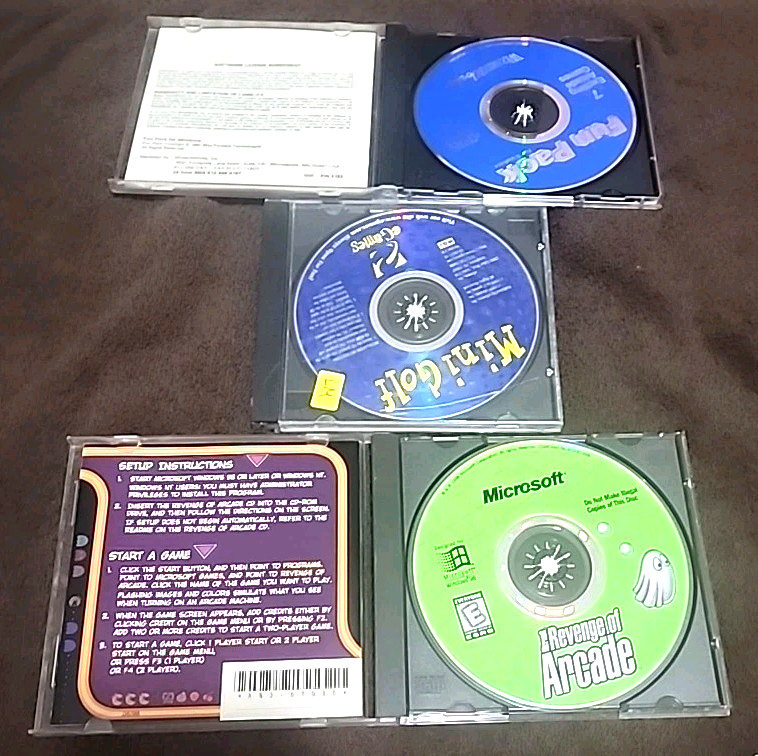 Mixed PC Games Lot Arcade Board Card