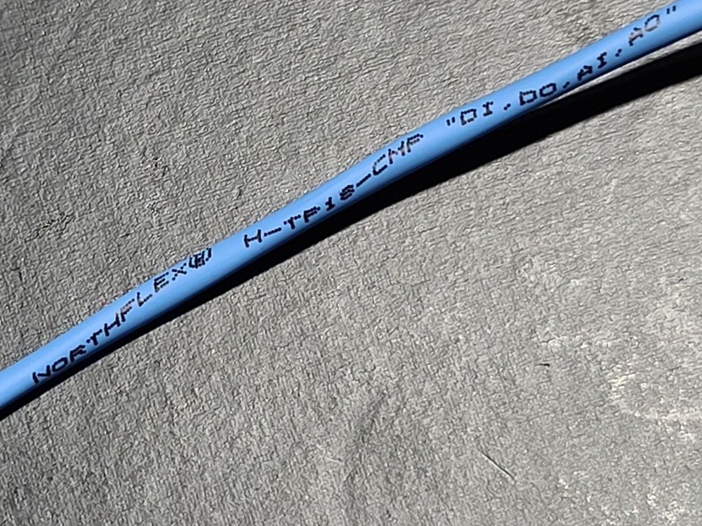 Anixter Northflex 18/2C Stranded Bare Copper Plenum Alarm Cable CMP Blue /100ft