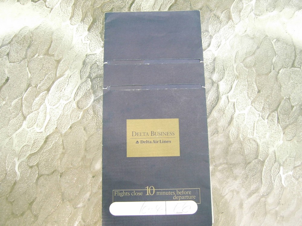 VINTAGE DELTA BUSINESS CLASS BOARDING TICKET JACKET