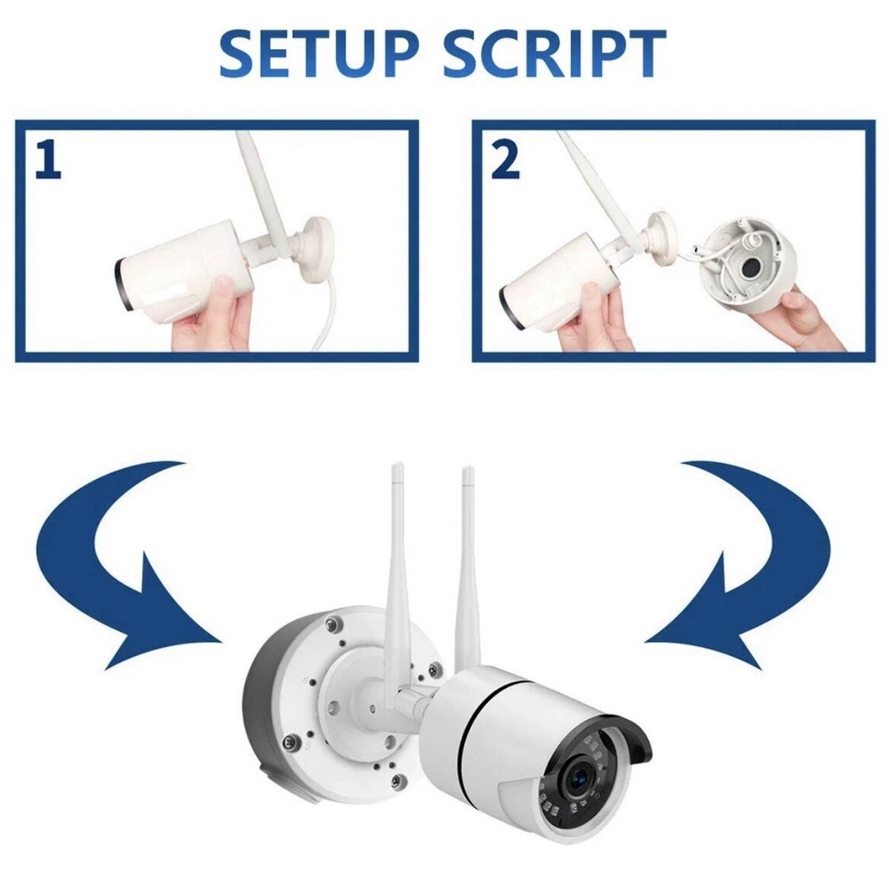 Camera Junction Box Mount Bracket for Security Cameras - 10 Pack