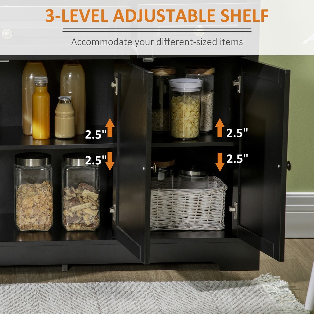 Modern Sideboard Buffet Cabinet, Kitchen Storage Cabinet with Drawers