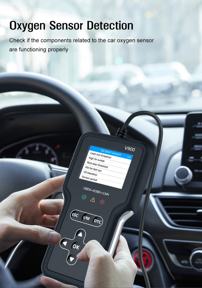 OBD2 Scanner Car Transmission Battery Deep Diagnostic Tool Code Reader Mode 6/8