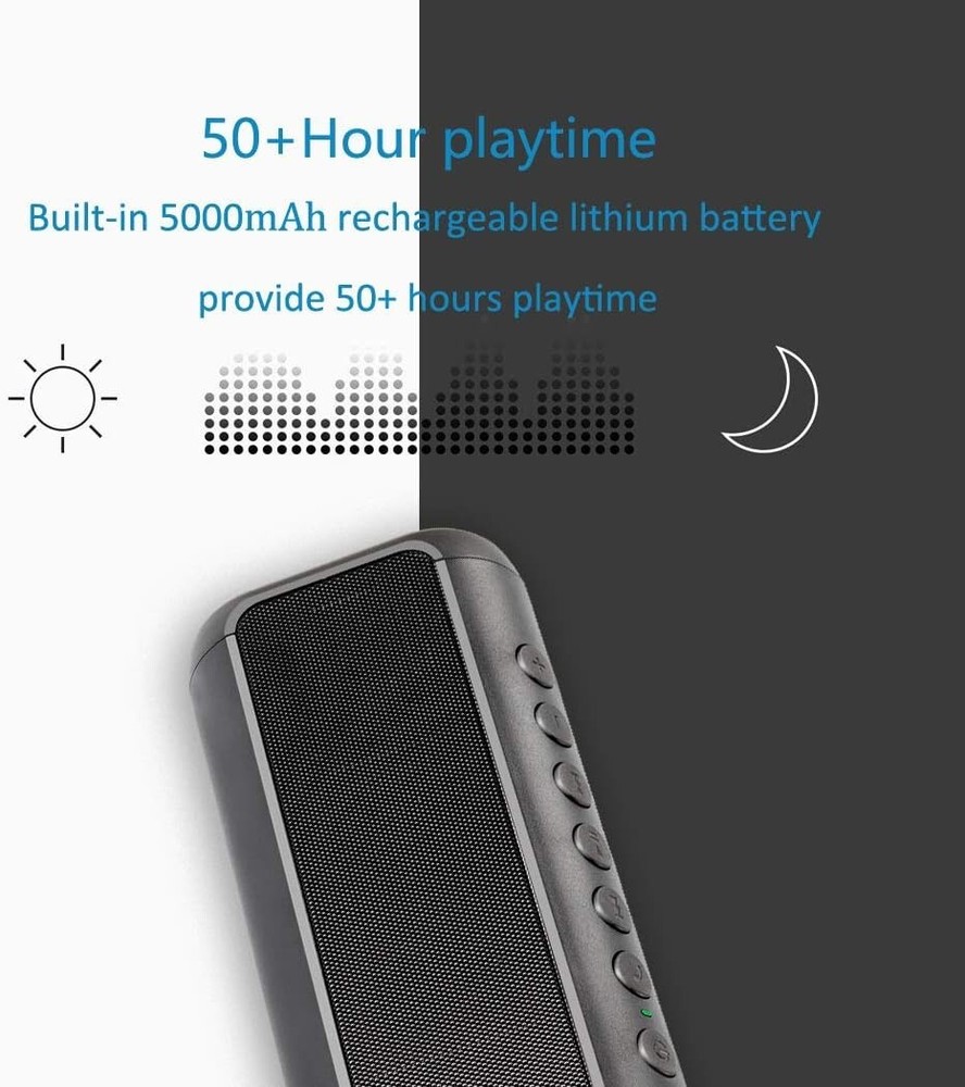 Solar Bluetooth Speaker, Wireless Waterproof Bluetooth Speaker
