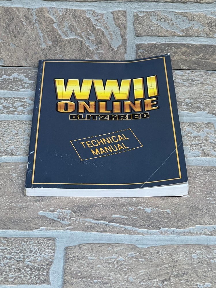 WWII Online Blitzkrieg Technical and Gameplay Manual Instruction Booklet Guide