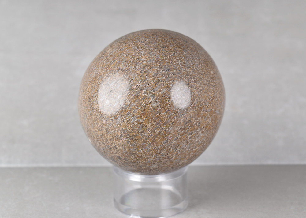Dinosaur Bone Sphere from Morocco  7.6 cm # 20121