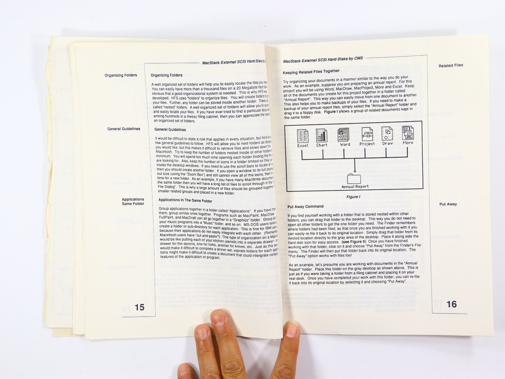 CMS External Apple SCSI Hard Drive Disk Manual - Macintosh Plus, SE & II