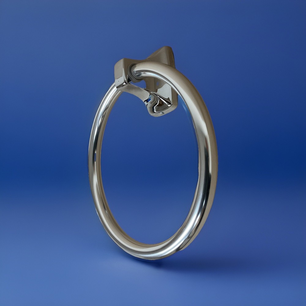 Shiny Chrome Towel Ring by Moen P5860