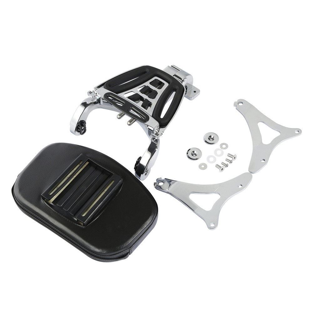 Adjustable Driver Passenger Backrest Fit For Harley Electra Glide 2014-24 Chrome