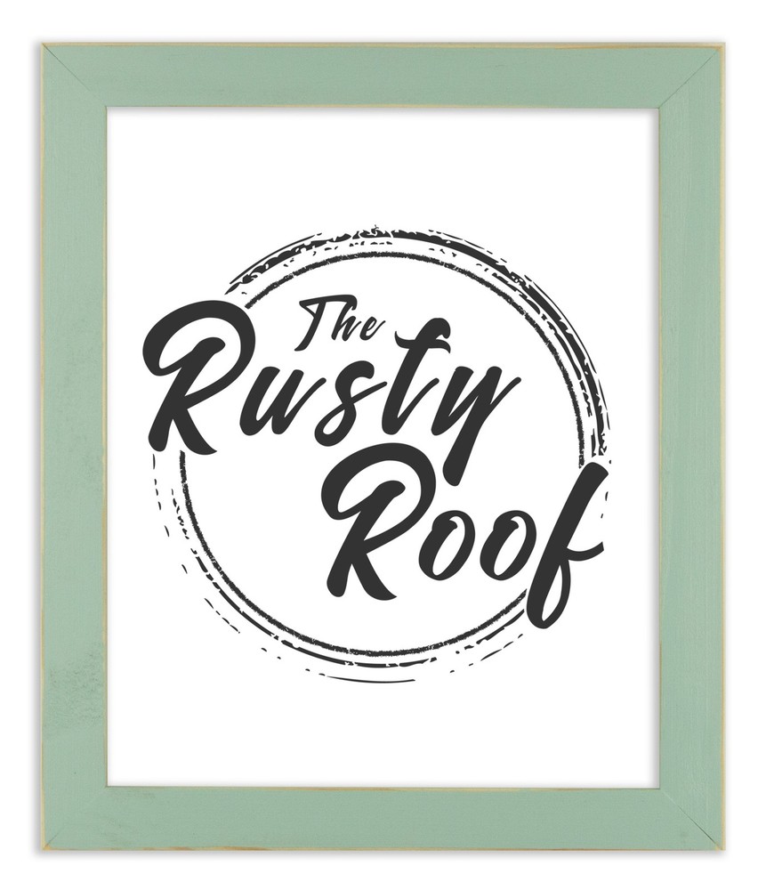 Distressed Emily - Robin Egg Blue Picture Frame - Solid Wood