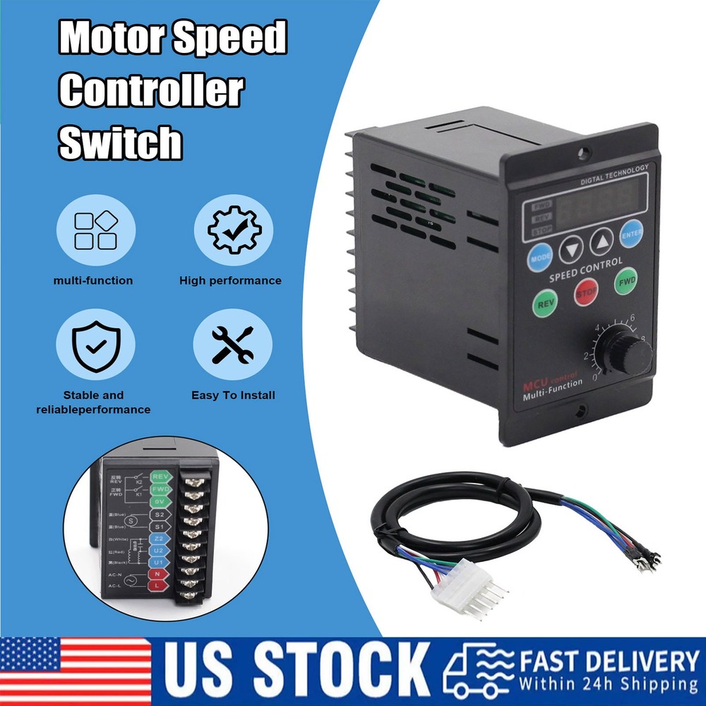 AC 110V Motor Speed Controller Digital Speed Governor Motor Speed Controller