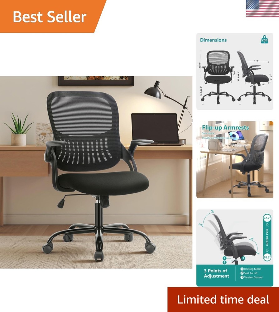 Executive Ergonomic Office Chair with Comfortable Lumbar Support - Modern Design