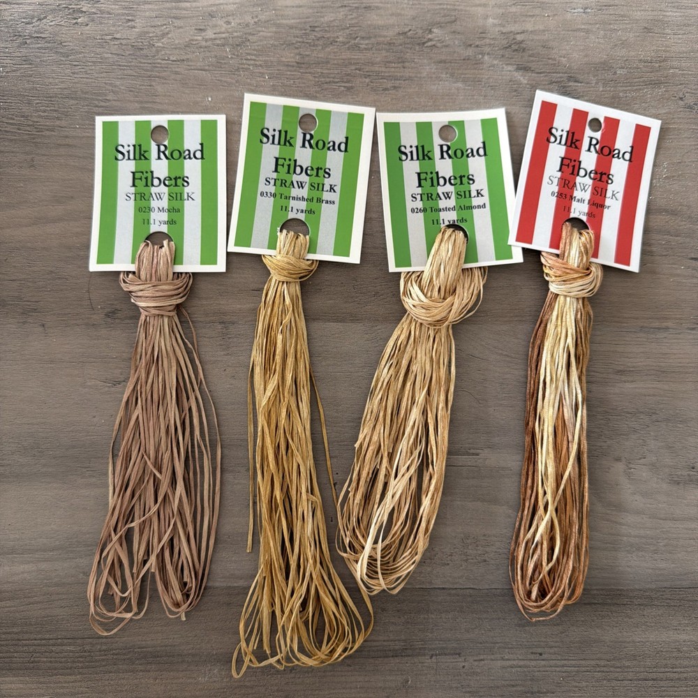 THREADS FOR STITCHING- Straw Silk, browns