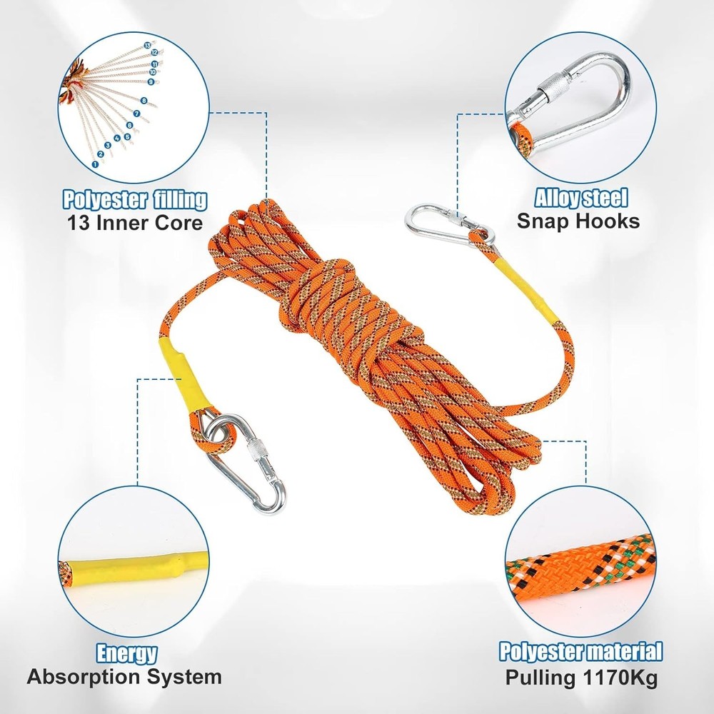 Climbing Spike, Adjustable Tree Climbing Step Gear with Extra Multi-Functiona...