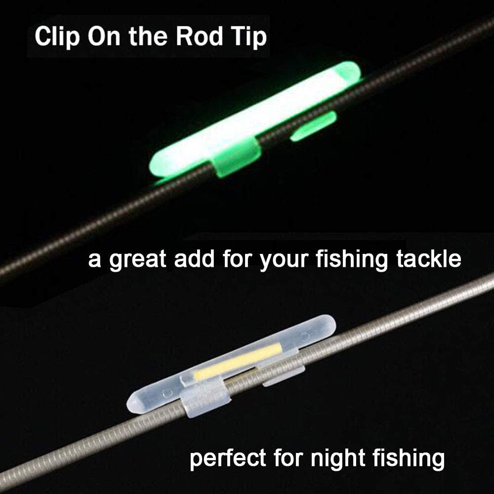 Clip on rod tip glow sticks, light sticks (2 glow sticks per packet)