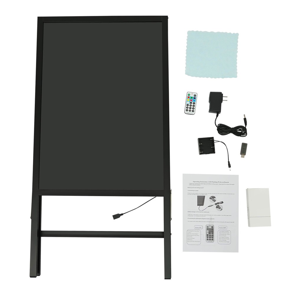 LED Message Writing Board Standing Menu Sign Board LED Message Board 50*70cm