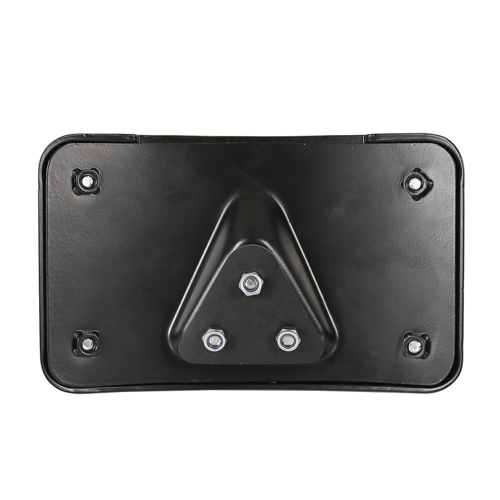 3 Hole Curved Laydown License Plate Mount Bracket w/ Frame For Harley