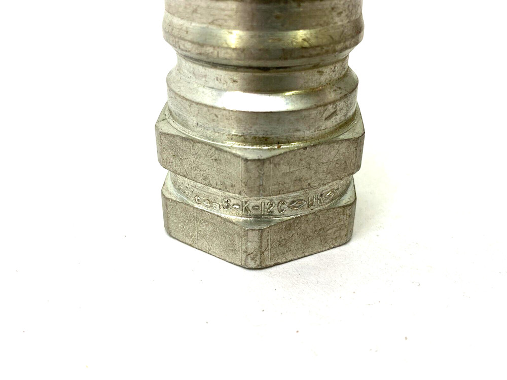 Hansen Coupling HK 6-K-12C Hydraulic Quick-Connect Coupling Plug 3/4"