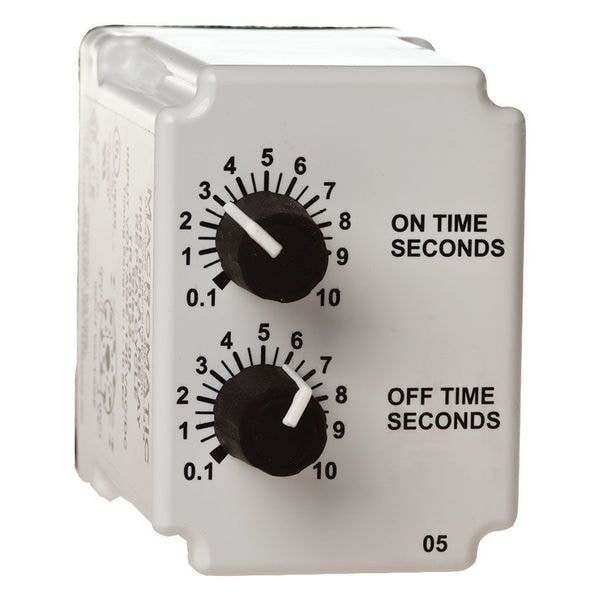 Macromatic Tr-55121-08 Single Function Time Delay Relay, Octal, Cycle On, 1