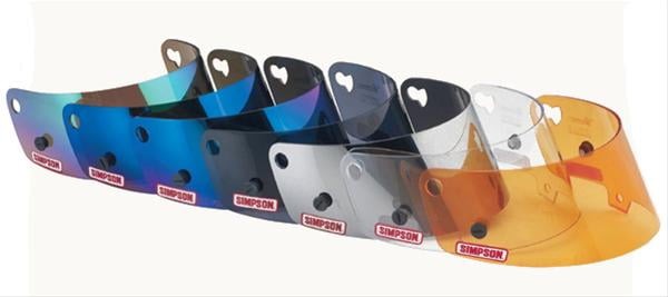 Simpson 84303 Replacement Helmet Shield, Iridium for Devil Ray Helmets