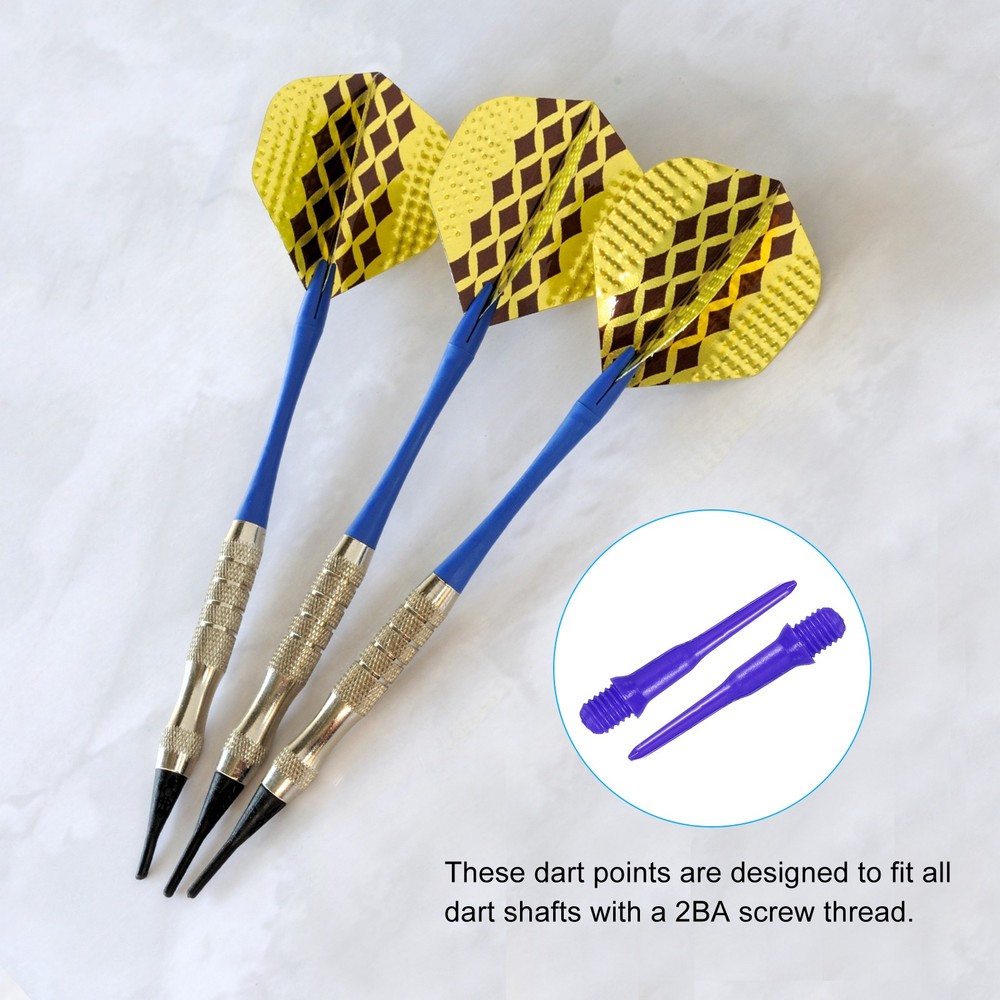 Plastic Dart Tips, 150 Pack 2BA Thread Soft Dart Tips Dart Accessories, Blue