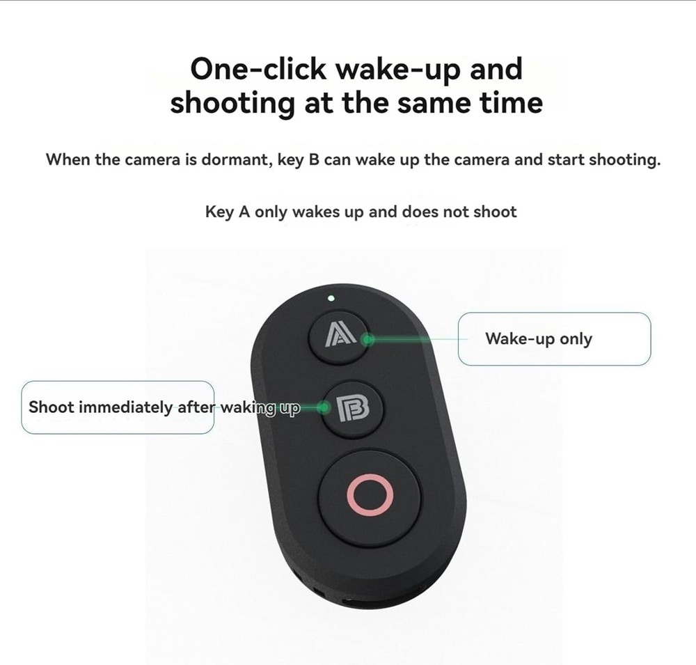 Bluetooth Remote Controller for DJI OSMO 360 & Action Series Cameras