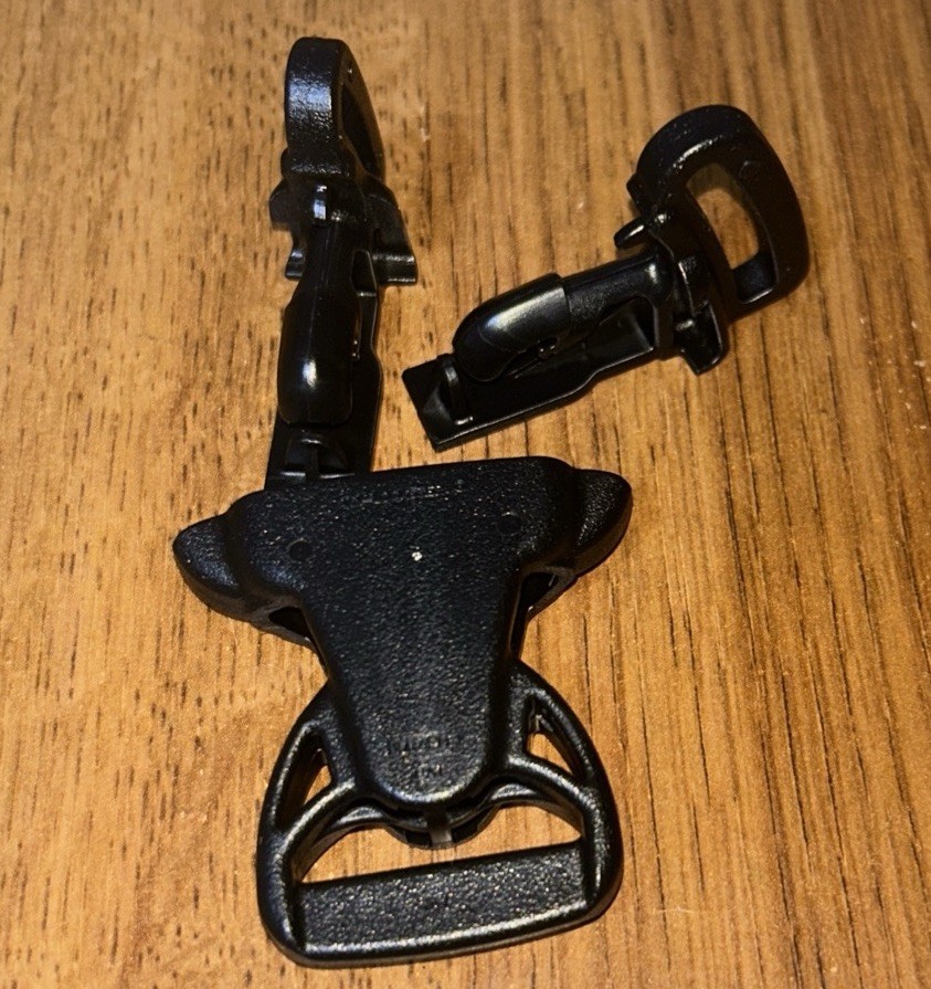 3Pcs Split Release 2.4”Buckle Webbing Or Paracord Connecting For DIY Creations
