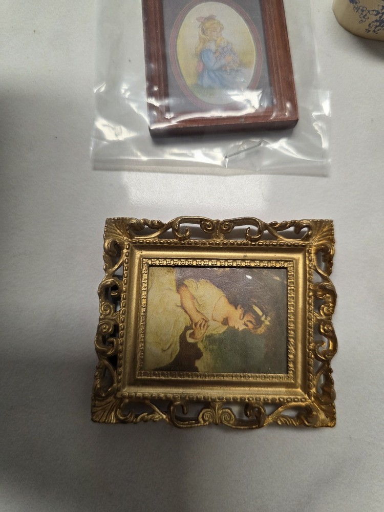 Miniature Baskets And Picture Frames