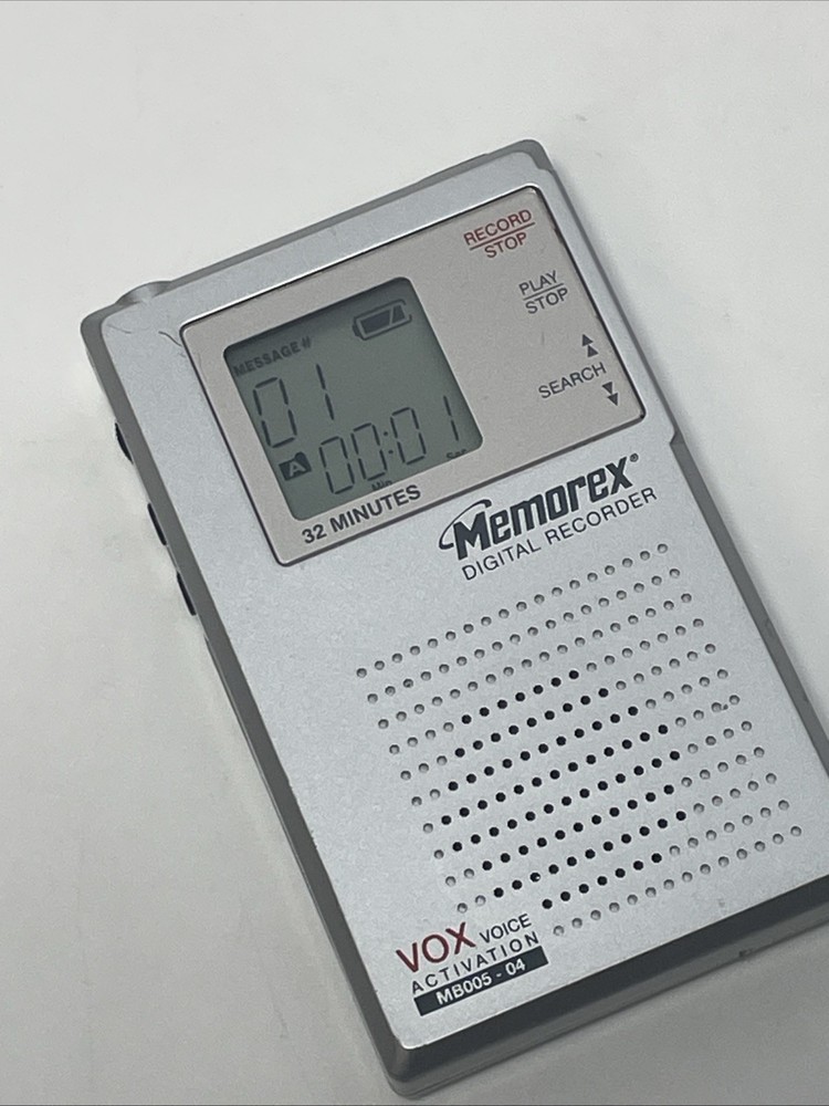 Memorex MB005-04 Handheld Digital Voice Recorder Pre Owned