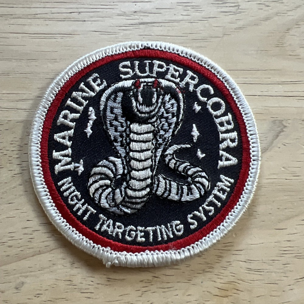 Marine SUPER COBRA NIGHT Targeting System HELICOPTER HAT PATCH