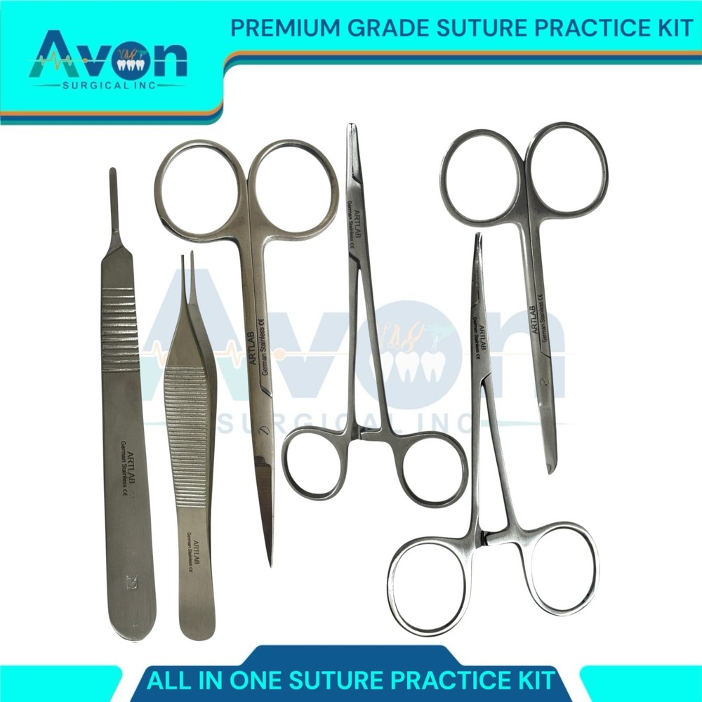 20PCS Practice Suture Kit for Training Student Use - Includes Essential Tools