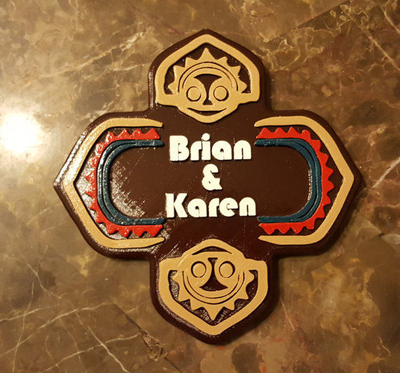 Personalized Polynesian Themed Couple's Name Sign/Plaque!!!