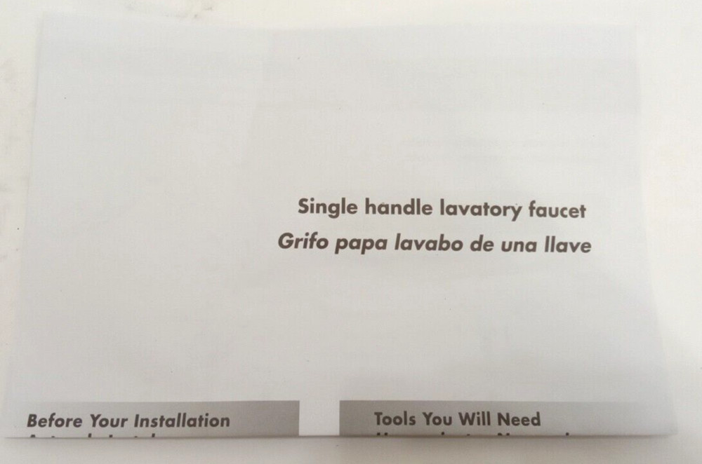 Omnipro OPL-500BNF Leverage Single Handle Ceramic Valve Lavatory Faucet 1.2GPM