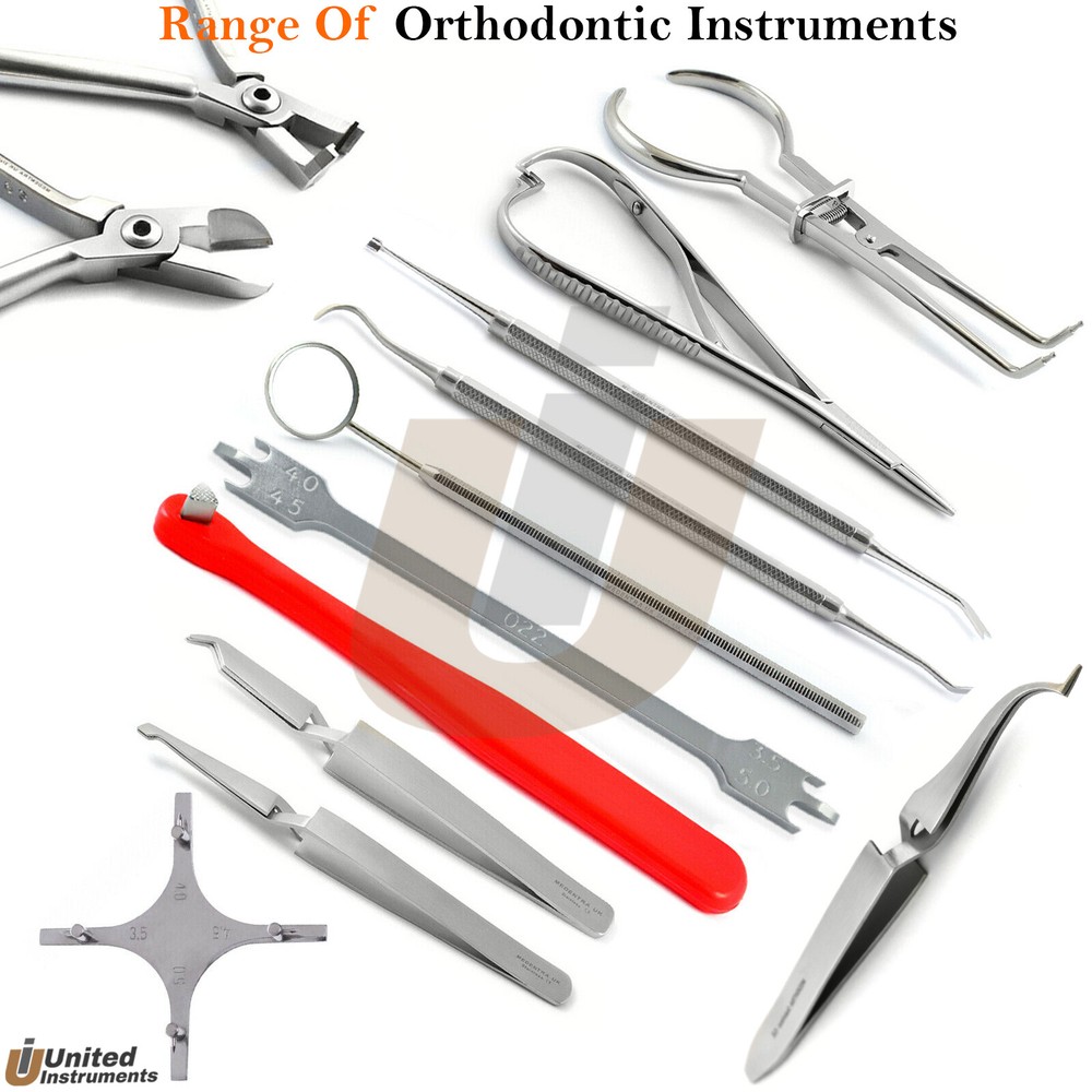 Orthodontic Braces Tool Lab Kit Mathieu Plier Bracket Removing Height Gauge Star