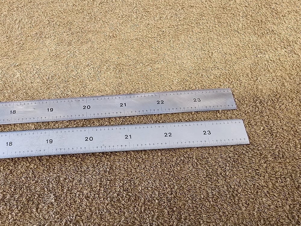 2 Pec 24" 16R Double Sided Drafting Spring Ruler Rule 32 64 100 50ths
