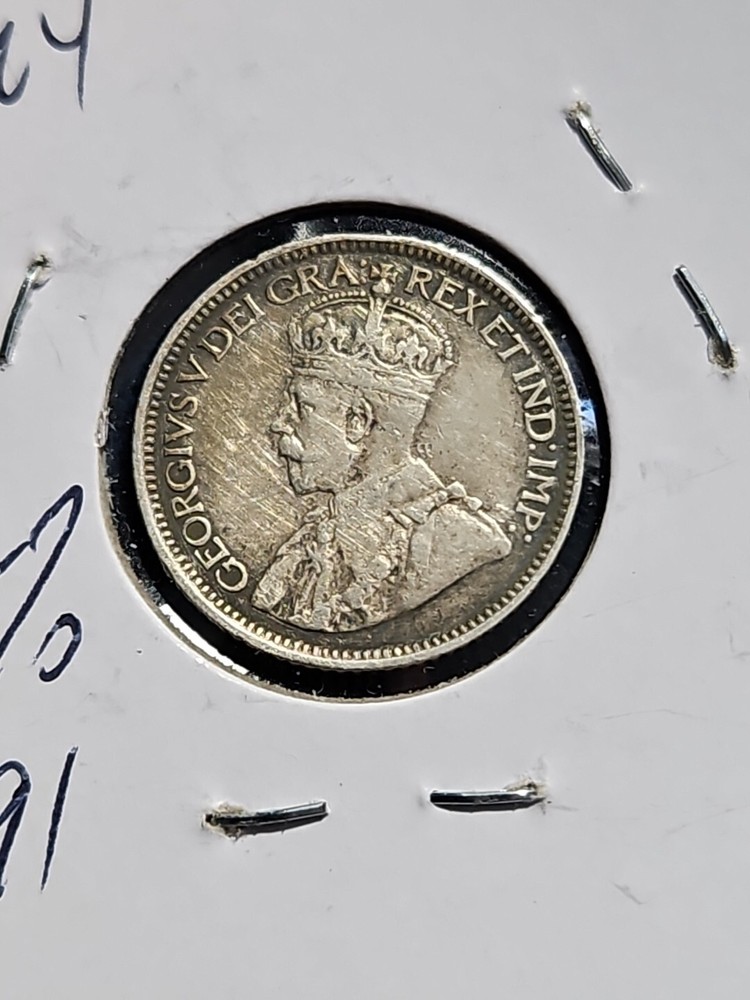 Canada 1914 Silver 10 Cents