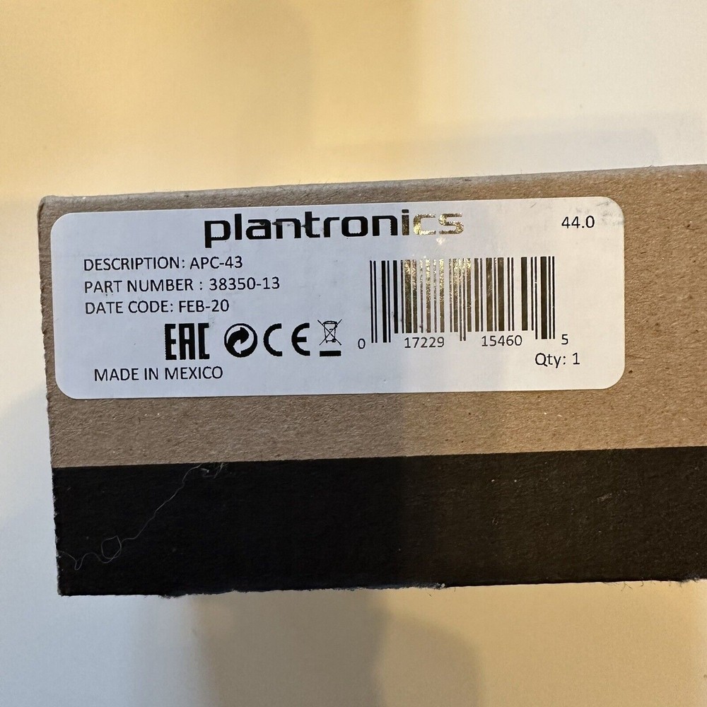 Plantronics APC-43 Electronic Hook Switch Adapter 38350-13 New In Box