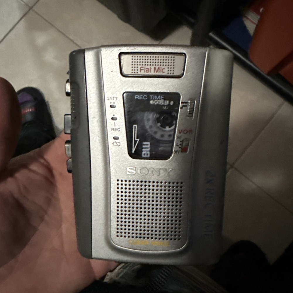 Portable Cassette Player Recorder Used Not Tested Compact Audio Device