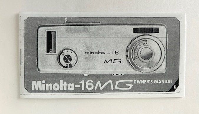 Minolta-16MG Instruction Manual Reprint