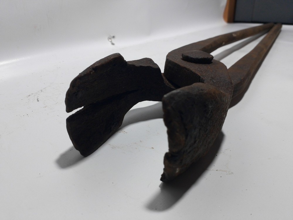 Antique Blacksmith Tongs Large Set