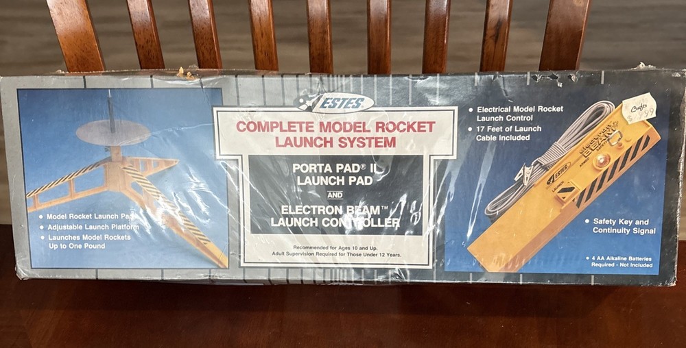 Vintage Estes complete model rocket launch system Sealed New USA pad Controller