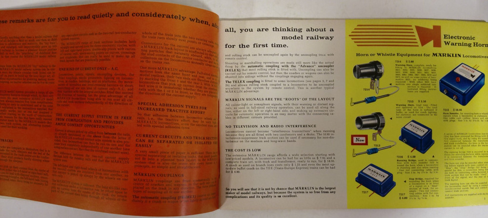 Vintage Marklin 1967/68 Catalog