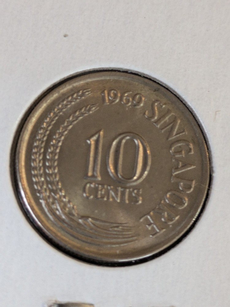 1969 Singapore 10 cents Uncirculated