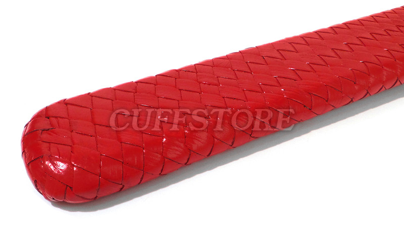 Red Leather Rigid Spanking Paddle BDSM Slapper