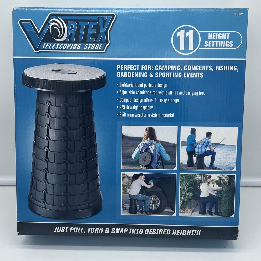 Vortex Telescoping Stool Chair Light Weight “11 Height Settings”