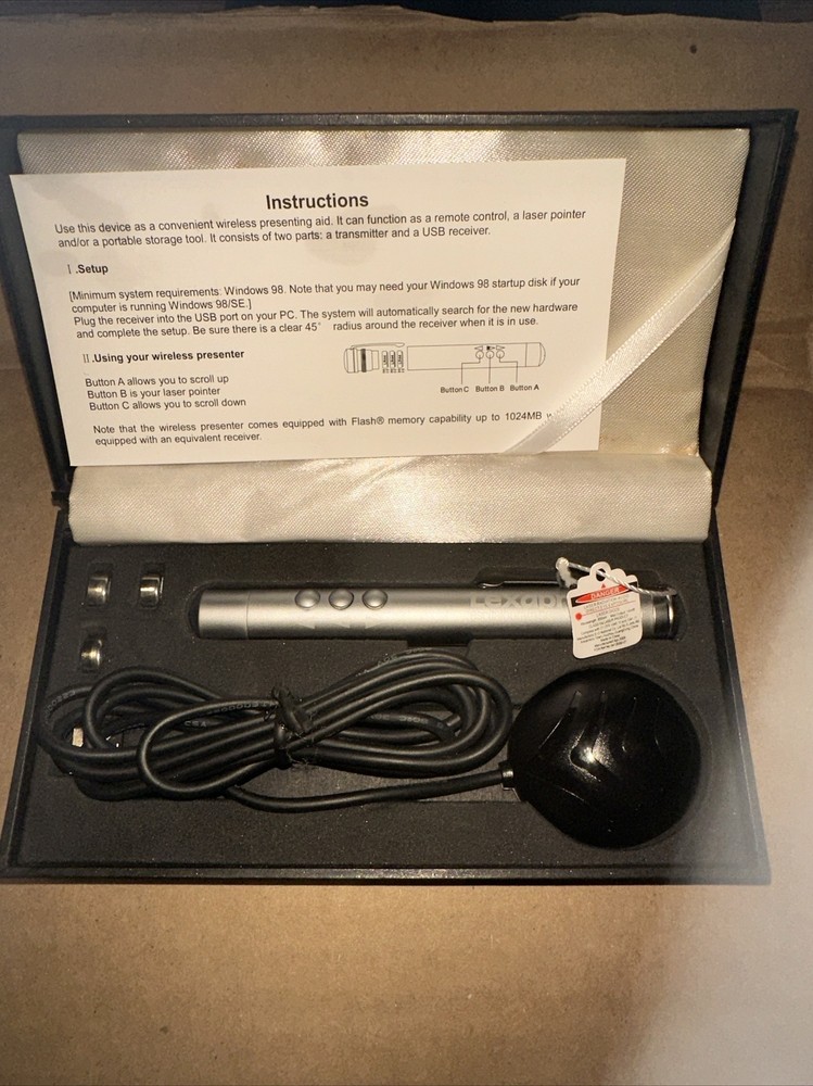 Wireless Laser Pointer Presenting Aid/ Remote Control. Medical Sales Gift. NIB
