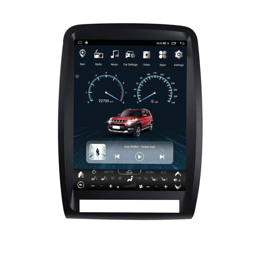 Android 12 Tesla Style Smart Gps Radio Screen For Dodge Durango 2011 2012 2013