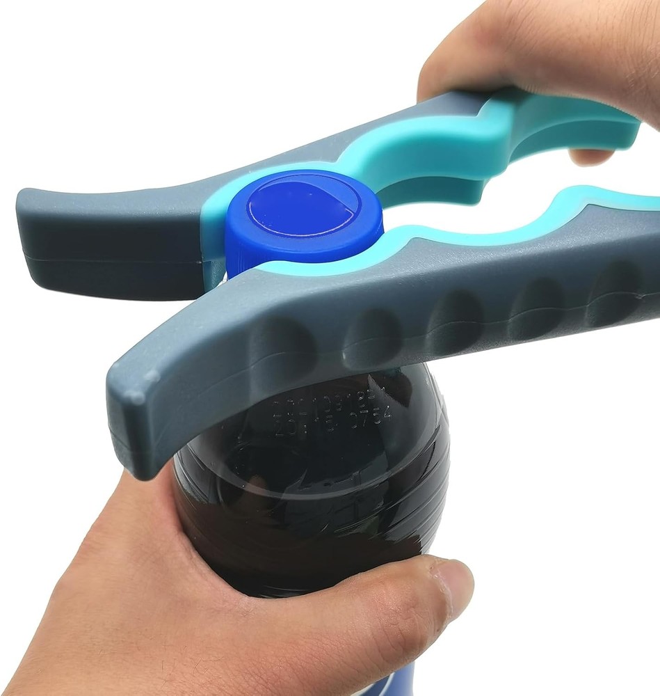 Multi Jar & Bottle Opener for Arthritic & Weak Hands Seniors Blue Grey